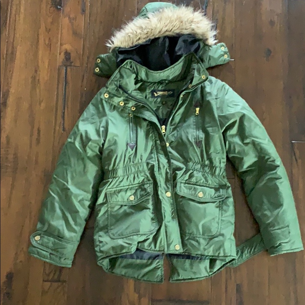 Green coat